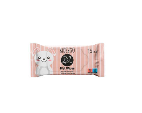 Салфетки Влажные Papilion KIDS2GO 15шт