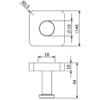 Kludi 2598439 Kludi 25 984 39 VELA S держатель для полотенец черный матовый