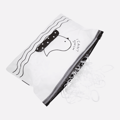 Резинки для волос силиконовые IPARIKMAHER MAXI прозрачные 25 мм 1000 шт