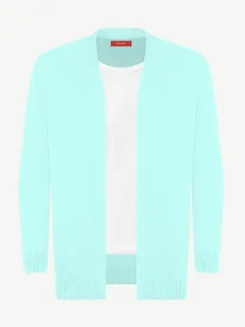 Кардиган с планкой из шелка