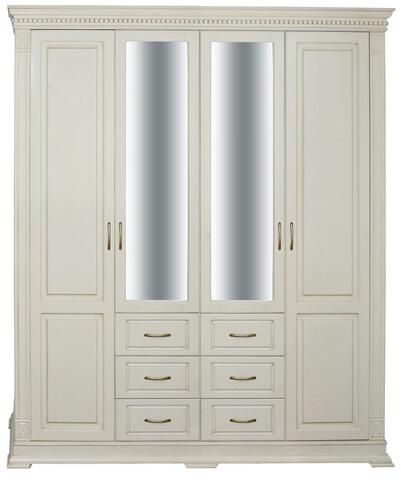 Шкаф для одежды 4д "Верди " П3.0487.1.01 (Сл. кость, Массив)