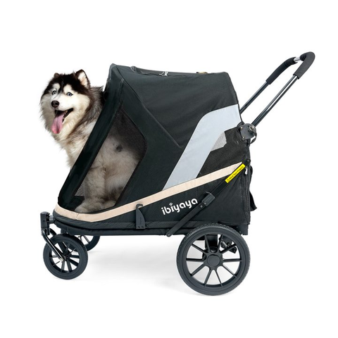 Коляска для собак/животных Grand Cruiser Large Dog Stroller, 4-Wheel Foldable Big Dog Pram for Large Breeds, Senior & Injured Pets