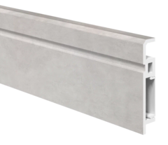 Напольный плинтус ПВХ Foresta Aviv Бетон Известковый FA 016 2000х70х13 мм