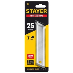STAYER 25 мм, 5 шт, сегментированные лезвия, Professional (09179-S5)