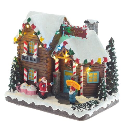 Фигурка декоративная "Рождество" (4 мелодии, подсвет, движ, 3xAA н/п, +USB), L23 W16,5 H21 см