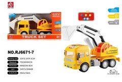 Экскаватор Инерционный, свет/звук, размер 36см*20см*13см