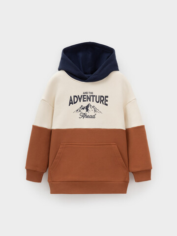 джемпер  для мальчика  КР 302214/теплое молоко,ореховый к620