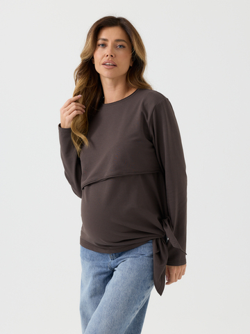 Лонгслив свободного кроя 