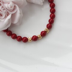 Бусина разделитель (спейсер), 4 мм, позолота, 5 штук, Р088