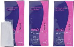 IRIDA М Шампунь оттеночный для окраски волос ВИШНЯ 3*25мл