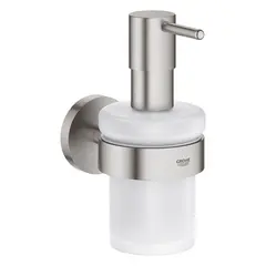Дозатор жидкого мыла GROHE Start, с держателем, цвет СуперCталь (41195DC0)