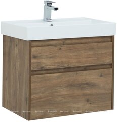 Aquanet 254697 Тумба с раковиной Nova Lite 75 2 ящ. цв.дуб рустикальный (254697) фото