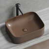 Ceramica Nova Element CN6052MDB Умывальник чаша накладная прямоугольная, 50.5x38, цвет: темно-коричневый матовый
