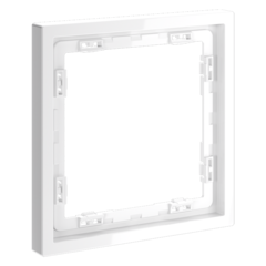 Рамка пластиковая VOLTUM S70 на 1 пост, (белый глянцевый)