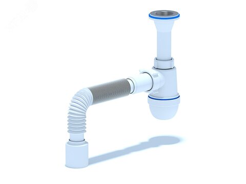 АниПласт C2010 Сифон для умывальника 1 1/4'X40 с гибкой трубой 40х40/50 C2010