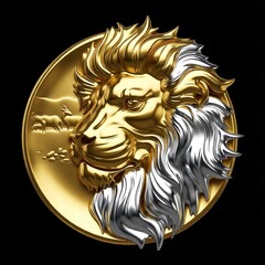 Силиконовый молд Лев (медальон) № 0477