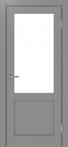 Турин_502.21.30 ЭКО-шпон Серый-LACбелый/Щит МДФ