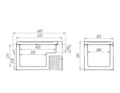 Компрессорный автохолодильник Alpicool C30 (12V/24V/220V, 30л)