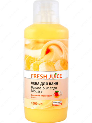 Pena \ Пена для ванн Fresh Juice Banana & Mango mousse 1000 мл