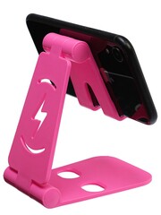 Настольный держатель телефона и планшета, цвет розовый