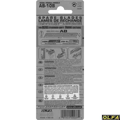 OLFA 9 х 80 х 0.38 мм, 10 шт, сегментированные лезвия (OL-AB-10B)
