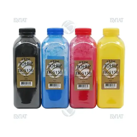 Тонер БУЛАТ s-Line TK-5150 для Kyocera ECOSYS M6035 (Пурпурный, банка 165 г)