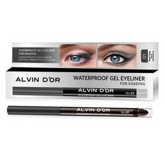 Alvin D`or P-23 Карандаш для глаз гелевый водостойкий Lipliner for shading тон 01 pearl grey/серый