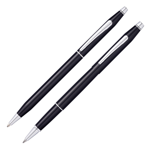 Набор подарочный Cross Classic Century, Black Lacquer, шариковая ручка + ручка-роллер (AT0088-111)