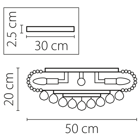 Потолочная люстра Monile Lightstar Premium 704092