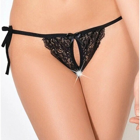 Трусики с доступом и завязками Le Frivole Easy to love (S/M, 42-44)
