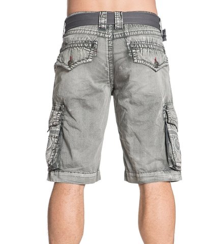 Affliction | Шорты мужские ROGUE WAVE CARGO SHORT 110WS139 сзади