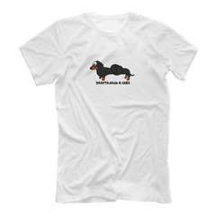 Футболка "Такса запуталась в себе"