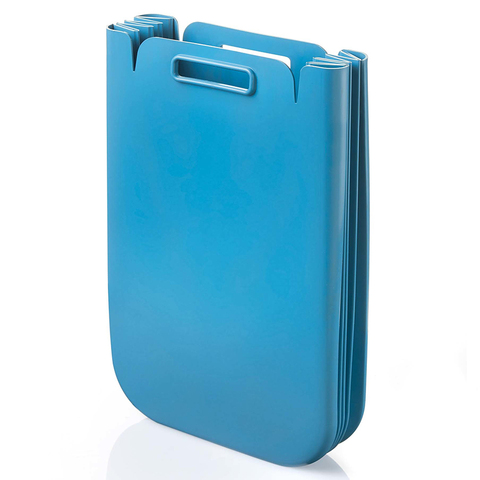 Корзина для белья складная Guzzini Eco Packly голубая