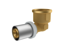 Угольник с внутренней резьбой RIIFO Omni пресс латунь 90° 32-1"ВР, у п 4 шт