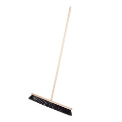 Щетка тротуарная деревянная 500х65мм в сборе с черенком 1200мм, резьбовое соед., 60-2-005