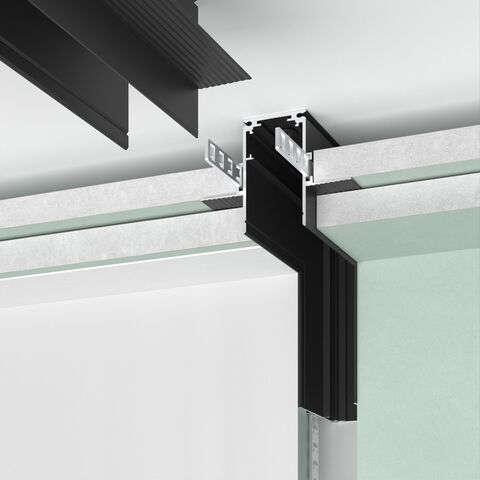 Коннектор угловой Elektrostandard Slim Magnetic внутренний для встраиваемого шинопровода под ГКЛ 12,5мм 85211/00 черный