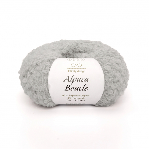 Пряжа Infinity Alpaca Boucle 1032 светло-серый