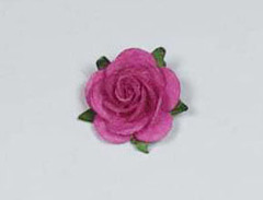 Роза из бумаги премиум, на проволоке, 2,5 см, 1 шт.
