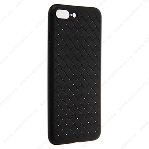 Накладка силиконовая плетёная для Apple iPhone 8 Plus/ 7 Plus черный