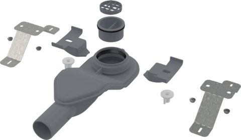 Экстра низкий сифон DN40 и комплект регулируемых ног, арт. APZ-S6 AlcaPlast