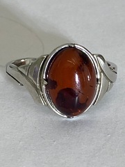 Янтарь 1171 (кольцо из серебра)