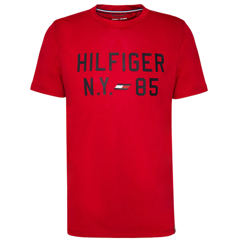 Футболка теннисная Tommy Hilfiger Graphic S/S Training Tee - primary red