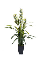 Орхидея Cymbidium искусственная в горшке 110см Garda Decor 29BJ-911-33