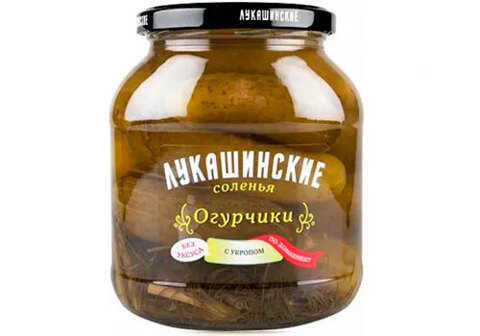 Огурчики солёные по-домашнему  "Лукашинские", 670г