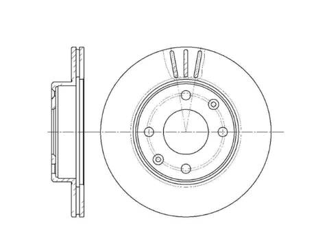 Диск тормозной вентилируемый G-brake  GR-02466