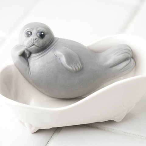 Тюлень, пластиковая форма для мыла