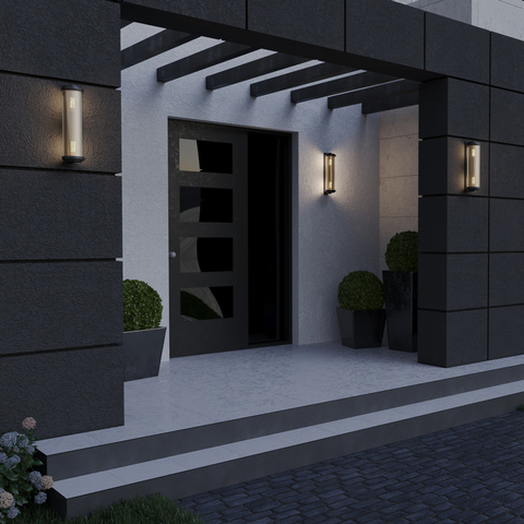 Уличный настенный светильник 370968 STREET NT24 000 черный IP54 E27 2*max 25W 220-240V MATRIX