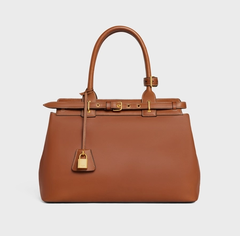 Сумки CELINE CONTI из натуральной телячьей кожи коричневый