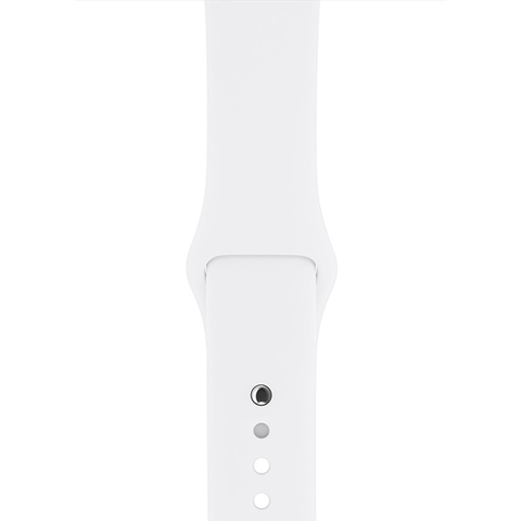 Умные часы Apple Watch Series 3 42mm Aluminum Case with Sport Band серебристый/белый