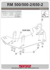 Площадка для крепления снегового отвала (быстросъем) для RM 500/650/500-2/650-2 2014- STORM MP 0294